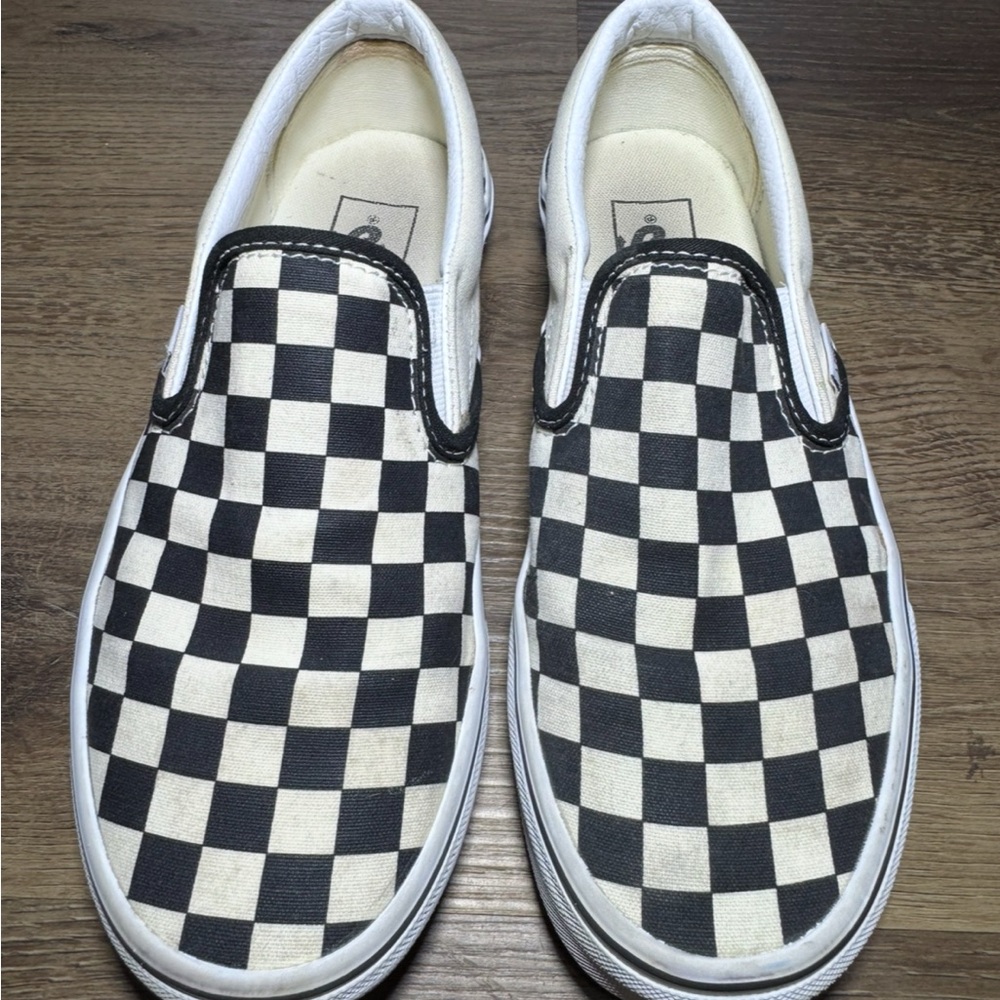 Vans Black and White Checkered Sneakers